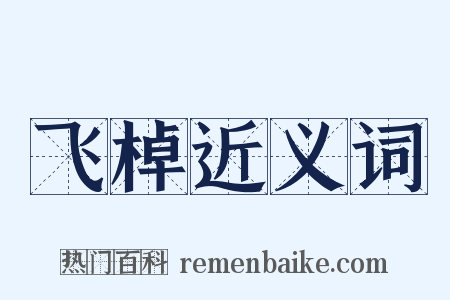 飞棹近义词是什么意思的图片